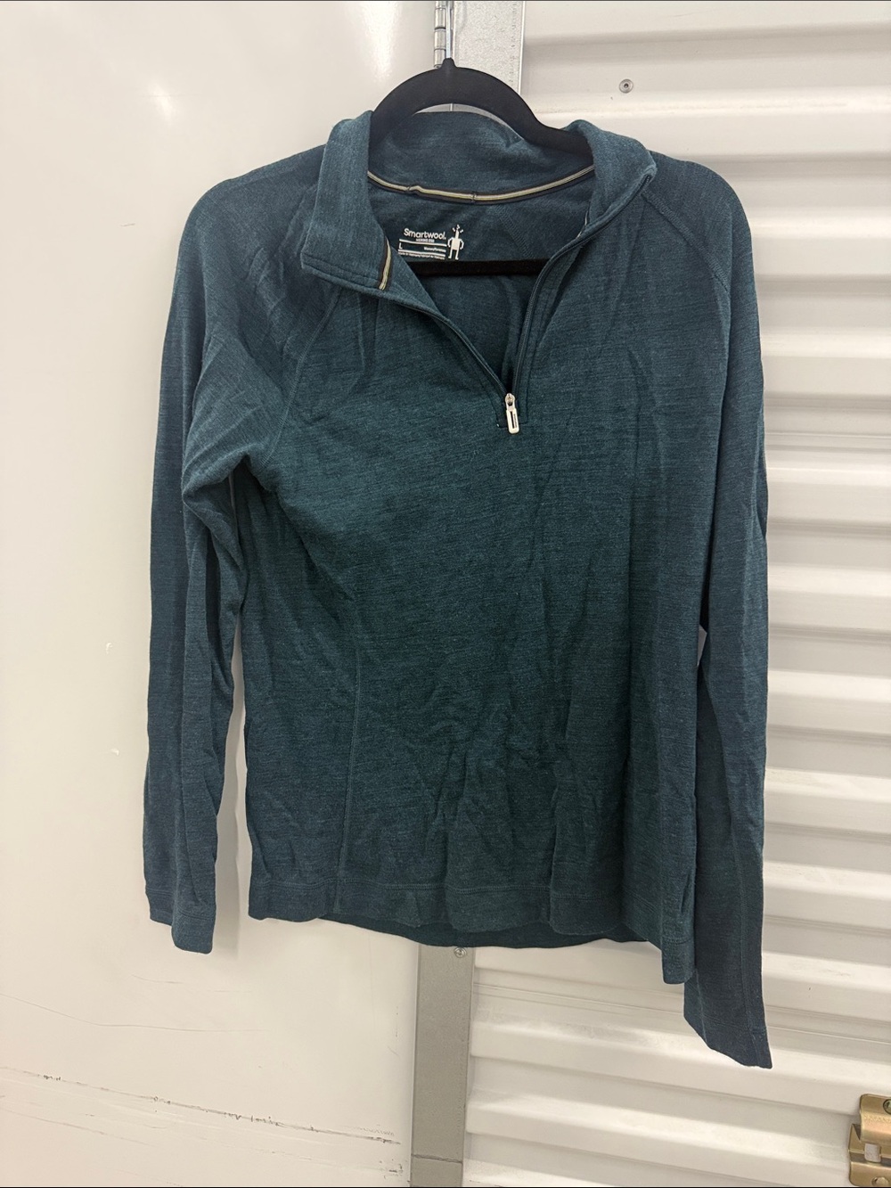 Smartwool Women’s Teal Zip-Neck Merino Sweater